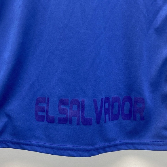 El Salvador Mitre Soccer Futbol Jersey 2015 S/S Blue Azul Size XL Extra Large - Picture 8 of 8